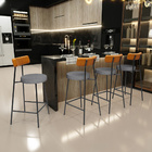 Banqueta Baixa Bar Cozinha Sala De Jantar Milão L02 Couríssim