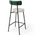 Banqueta Baixa Bar Cozinha Sala Jantar Milão L02 Couríssimo V