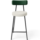 Banqueta Baixa Bar Cozinha Sala Jantar Milão L02 Couríssimo V