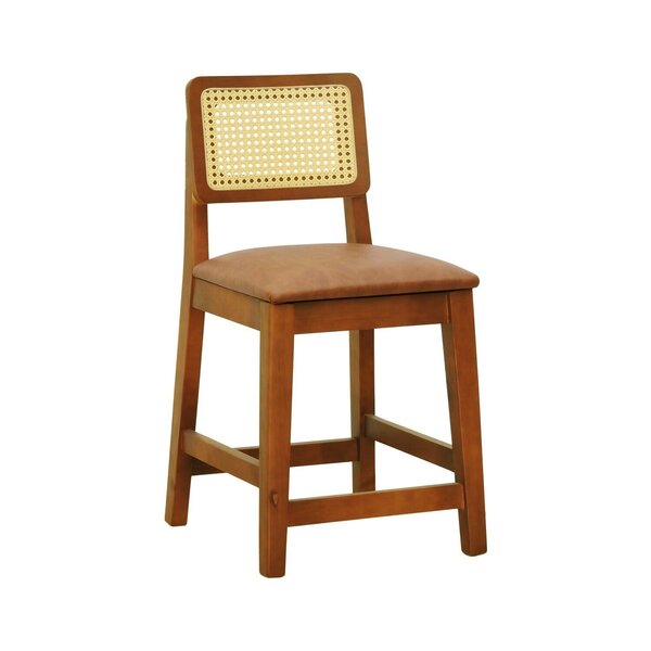 Banqueta Baixa/cadeira Gabi Madeira Maciça Encosto Telinha As