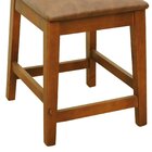 Banqueta Baixa/cadeira Gabi Madeira Maciça Encosto Telinha As