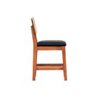 Banqueta Baixa/cadeira Gabi Madeira Maciça Encosto Telinha Na