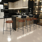 Banqueta Baixa Cozinha Sala Jantar Bancada Milão L02 Couríssi