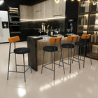 Banqueta Baixa Cozinha Sala Jantar Bancada Milão L02 Couríssi