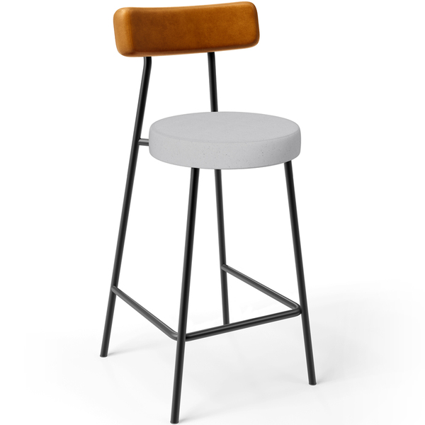 Banqueta Baixa Cozinha Sala Jantar Bancada Milão L02 Couríssi