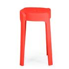 Banqueta Baixa Empilhável Nordica - Vermelho