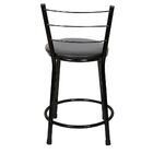 Banqueta Baixa Epoxi Preta - Preto