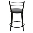 Banqueta Baixa Epoxi Preta Preto