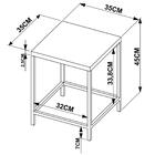 Banqueta Baixa Est Aço Steel Quadra 27823 Artesano