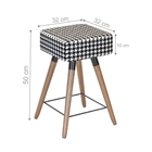 Banqueta Baixa Estofada Allie Cardan