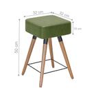 Banqueta Baixa Estofada Allie Verde