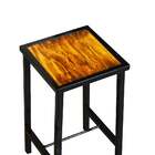 Banqueta Baixa Industrial Imbuia 2un