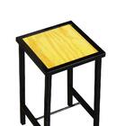 Banqueta Baixa Industrial Laumar Madeira Natural