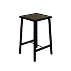 Banqueta Baixa Industrial Pinus Imbuia