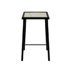 Banqueta Baixa Industrial Pinus Madeira Natural