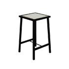 Banqueta Baixa Industrial Pinus Madeira Natural