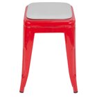 Banqueta Baixa Iron Tolix 45 Cm Design Industrial Com Almofad