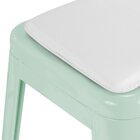 Banqueta Baixa Iron Tolix 45 Cm Design Industrial Com Almofad