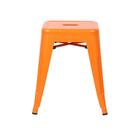 Banqueta Baixa Iron Tolix - 45 Cm - Laranja