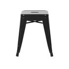 Banqueta Baixa Iron Tolix - 45 Cm - Preto