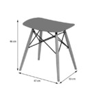 Banqueta Baixa Madeira  Dkr Or-1141 – Or Design - Branco