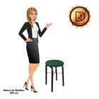 Banqueta Baixa Manu Suede - Verde