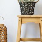 Banqueta Baixa Moema Em Madeira - Mel