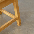 Banqueta Baixa Moema Em Madeira - Mel