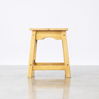 Banqueta Baixa Moema Em Madeira - Mel