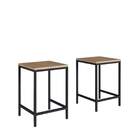 Banqueta Baixa Par Macadamia/preto M.com