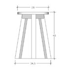 Banqueta Baixa Para Área Externa Suze Colorida