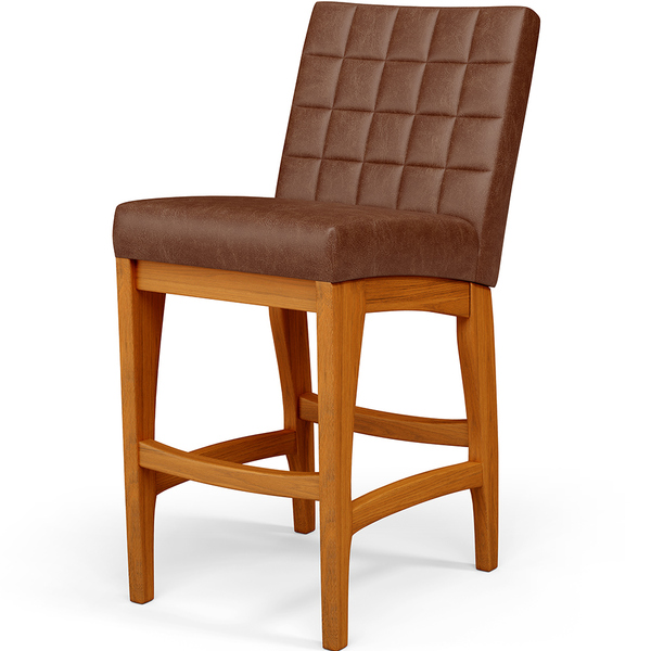 Banqueta Baixa Para Cozinha Bancada Bar Sala De Jantar Fixa M