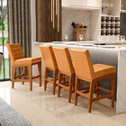 Banqueta Baixa Para Cozinha Bancada Bar Sala De Jantar Fixa M