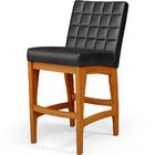 Banqueta Baixa Para Cozinha Bancada Bar Sala De Jantar Fixa M