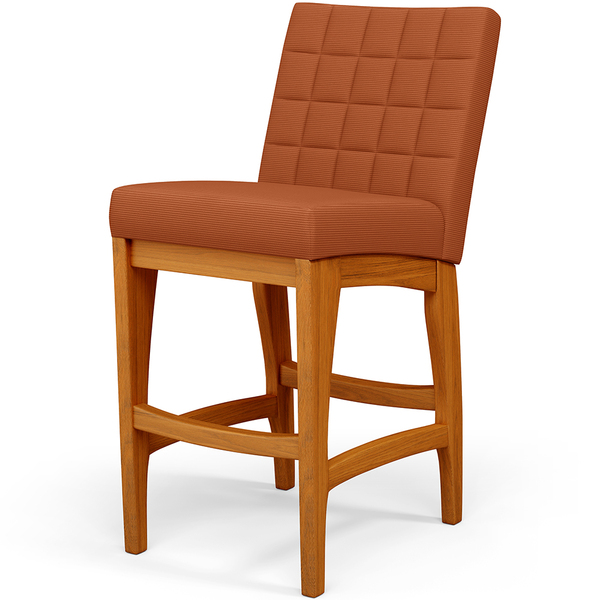 Banqueta Baixa Para Cozinha Bancada Bar Sala De Jantar Fixa M