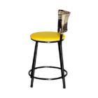 Banqueta Baixa Para Cozinha Ratan Hawai Cappuccino Premium  A