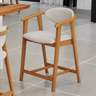 Banqueta Baixa Para Cozinha Sala De Jantar Bancada Cecília L0