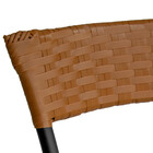 Banqueta Baixa Pisa Em Aço E Estofado Para Cozinha E Balcão