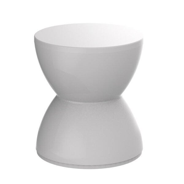 Banqueta Baixa Polipropileno Sem Encosto Hydro Branco