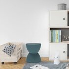 Banqueta Baixa Polipropileno Sem Encosto Hydro Lazuli