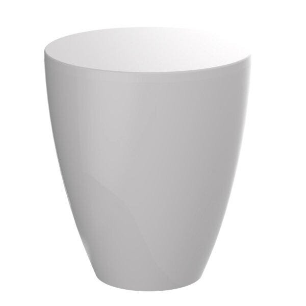 Banqueta Baixa Polipropileno Sem Encosto Moly Branco