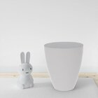 Banqueta Baixa Polipropileno Sem Encosto Moly Branco