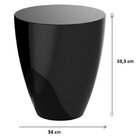 Banqueta Baixa Polipropileno Sem Encosto Moly Calla Rose