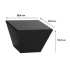 Banqueta Baixa Polipropileno Sem Encosto Neo Branco