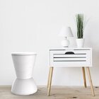 Banqueta Baixa Polipropileno Sem Encosto Nick Branco