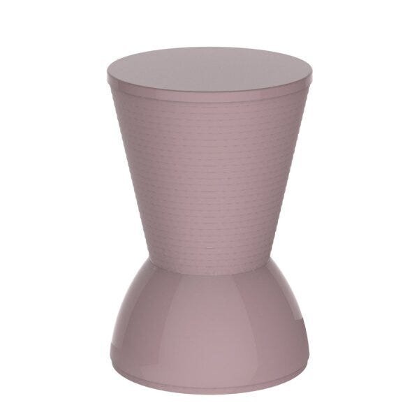 Banqueta Baixa Polipropileno Sem Encosto Nick Calla Rose