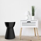 Banqueta Baixa Polipropileno Sem Encosto Sili Preto