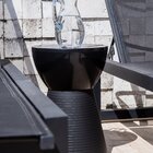 Banqueta Baixa Polipropileno Sem Encosto Sili Preto