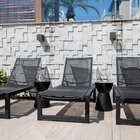 Banqueta Baixa Polipropileno Sem Encosto Sili Preto