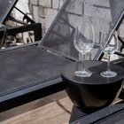 Banqueta Baixa Polipropileno Sem Encosto Sili Preto